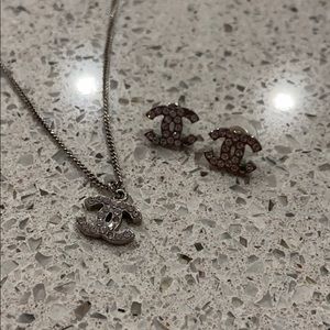 Chanel Ear rings and Necklace Set